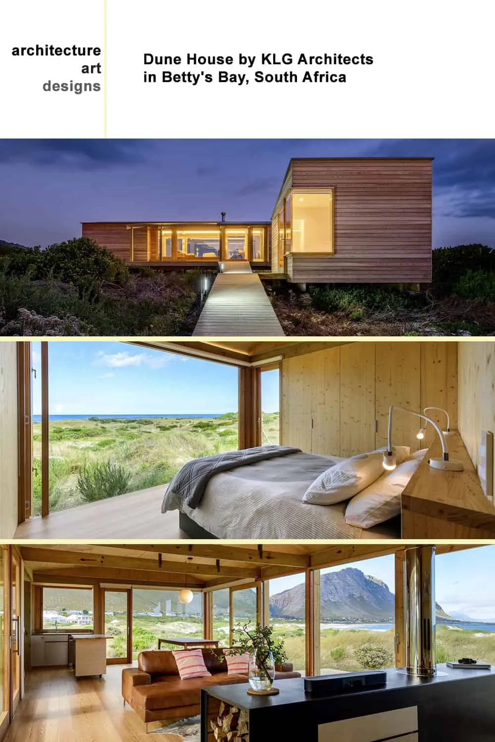 KLG Architects设计的贝蒂湾沙丘别墅,南非 KLG Architects设计的贝蒂湾沙丘别墅,南非