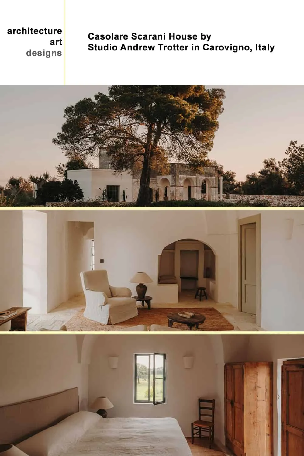 位于意大利卡罗维尼奥的Casolare Scarani乡村住宅,由Andrew Trotter工作室设计 位于意大利卡罗维尼奥的Casolare Scarani乡村住宅,由Andrew Trotter工作室设计