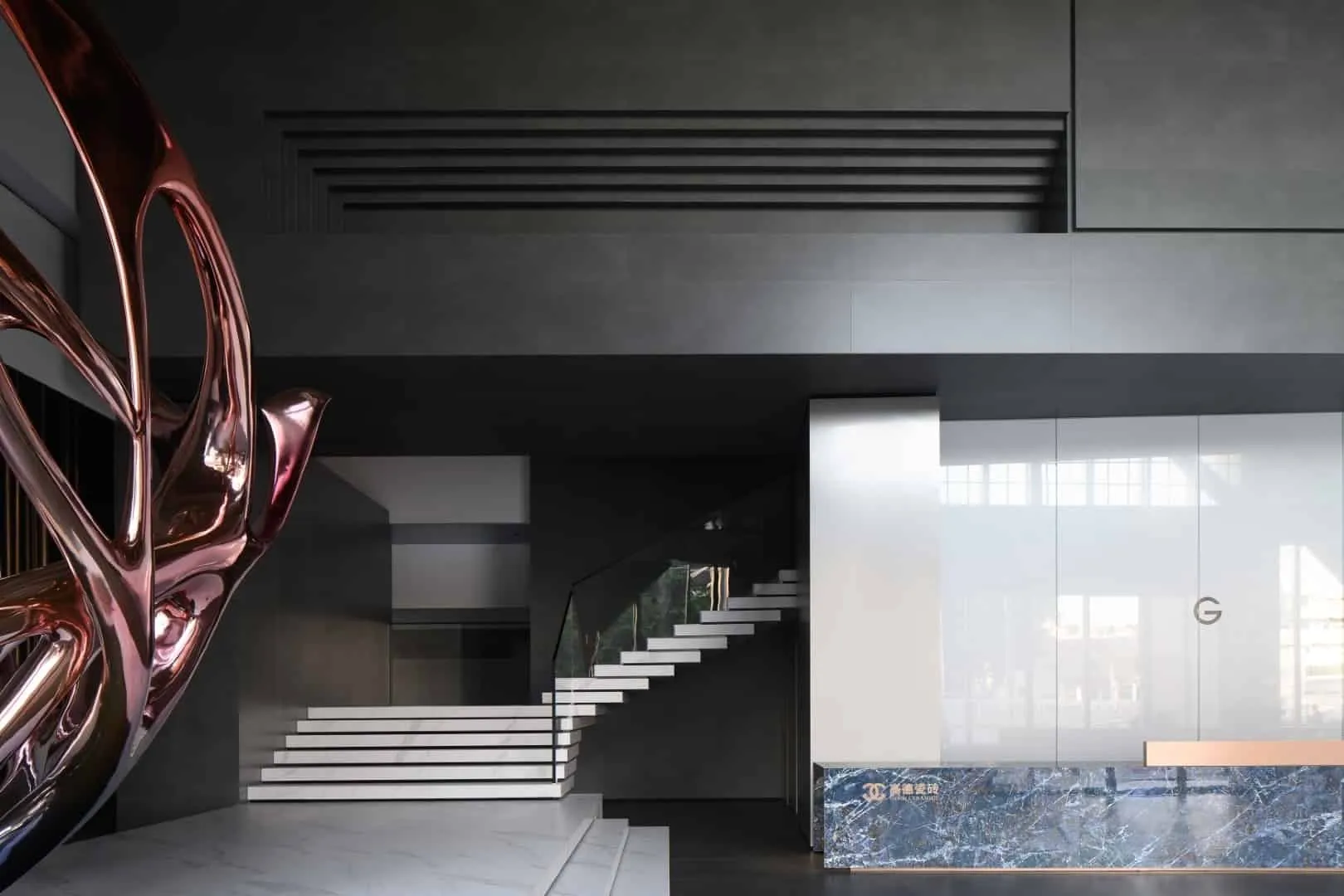 Topway Space Design打造的Golde陶瓷砖总部：优雅舞步的舞者