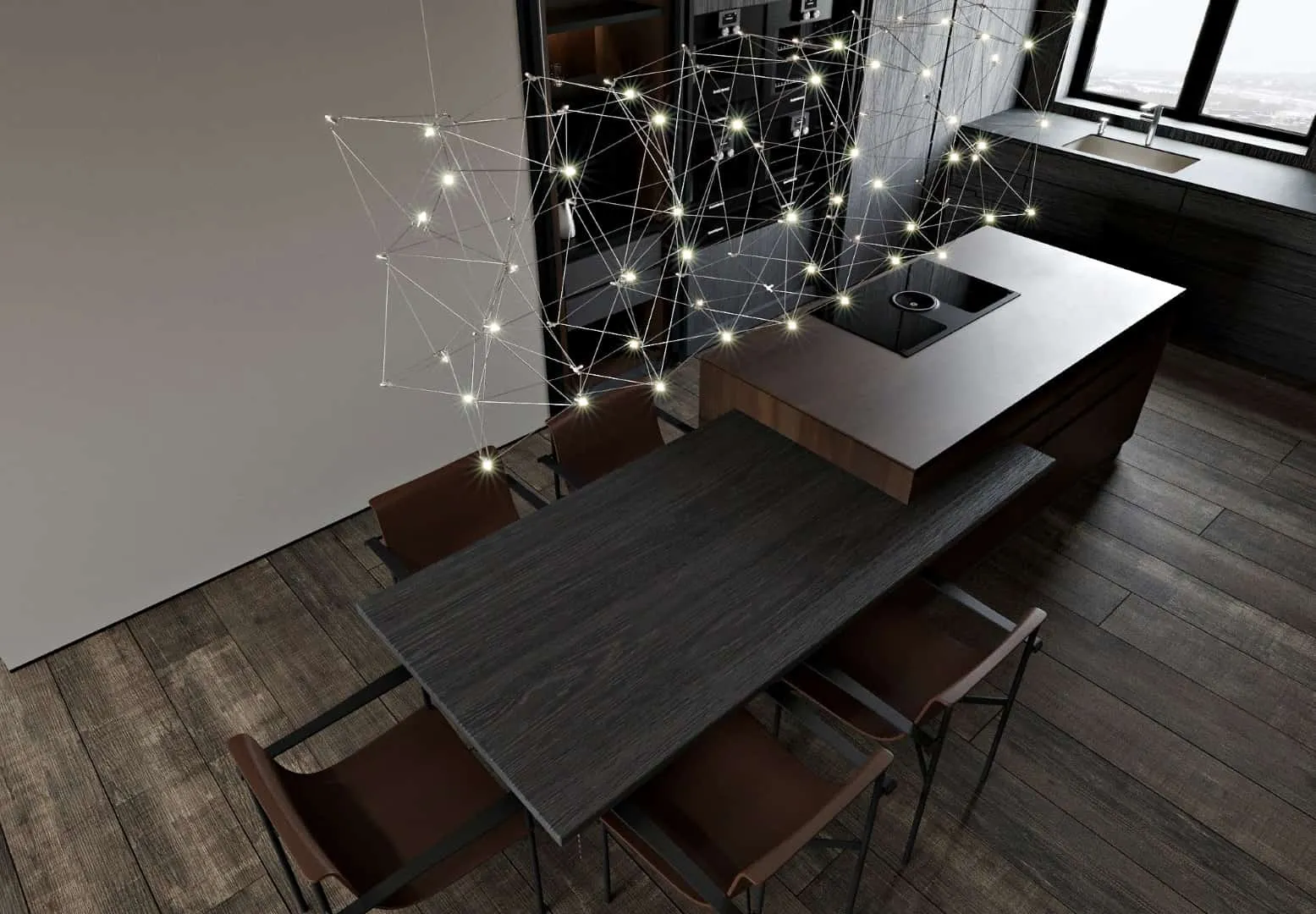 Kvadrat Architects设计的阿尔卑斯风格公寓：阿斯塔纳市中心的山间舒适感