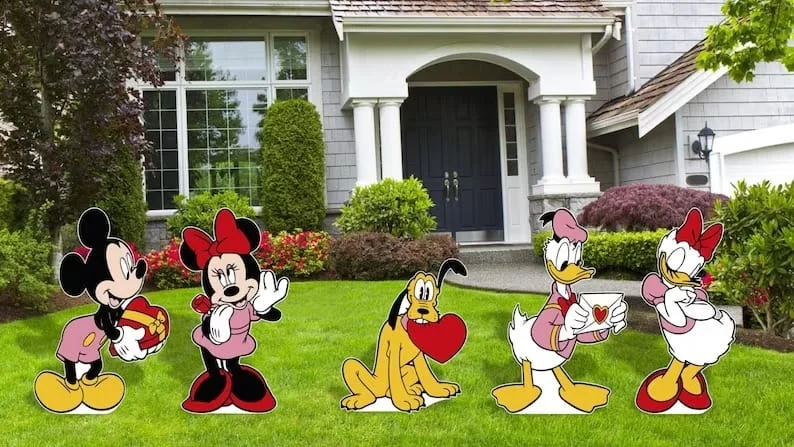 10. Decoraciones con Mickey Mouse y sus amigos para el Día de San Valentín