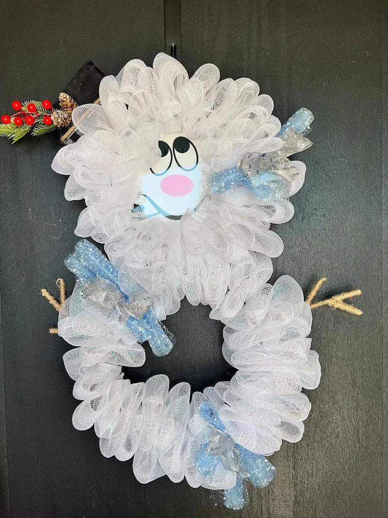 6. Guirnalda con muñeco de nieve