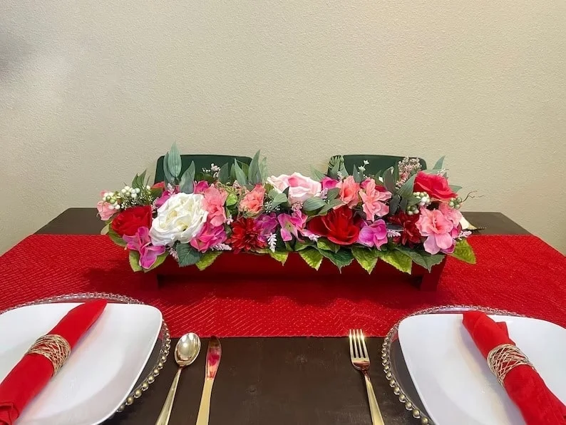 7. Composición central del Día de San Valentín