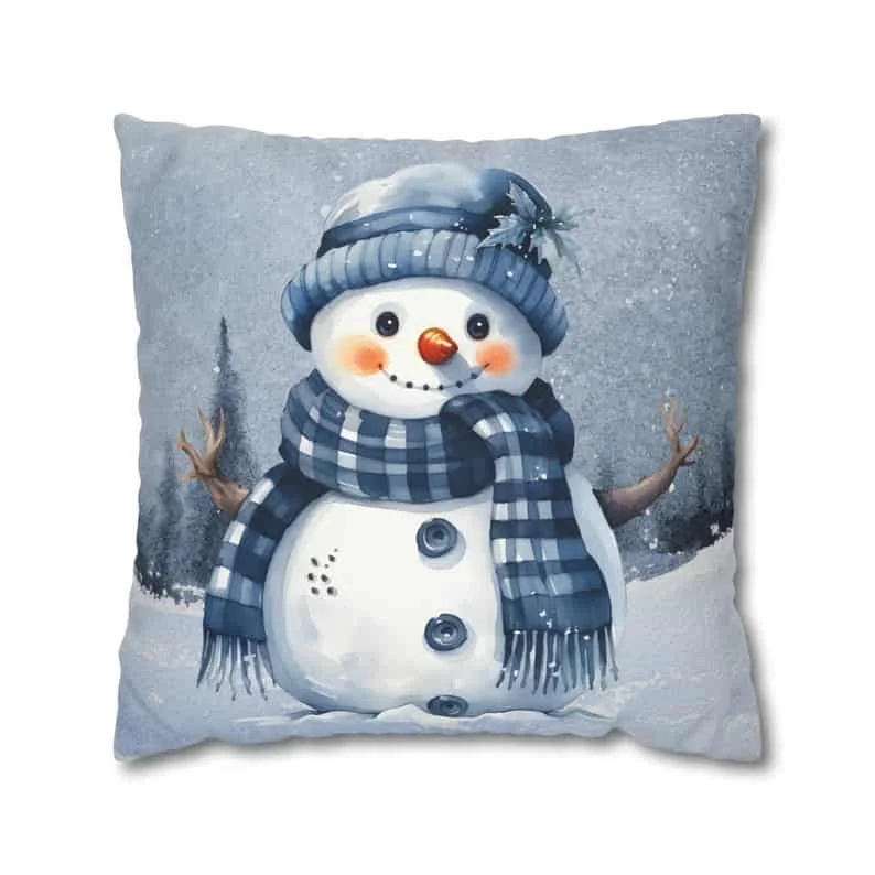 14. Almohada de muñeco de nieve