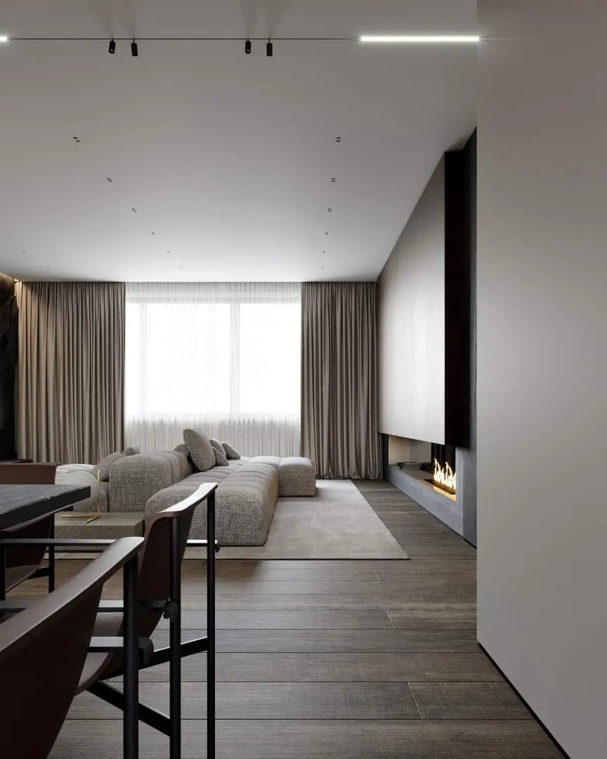 Kvadrat Architects设计的阿尔卑斯风格公寓：阿斯塔纳市中心的山间舒适感