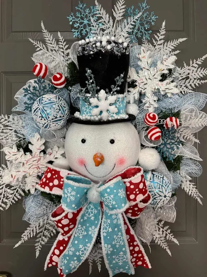 5. Guirnalda con muñeco de nieve