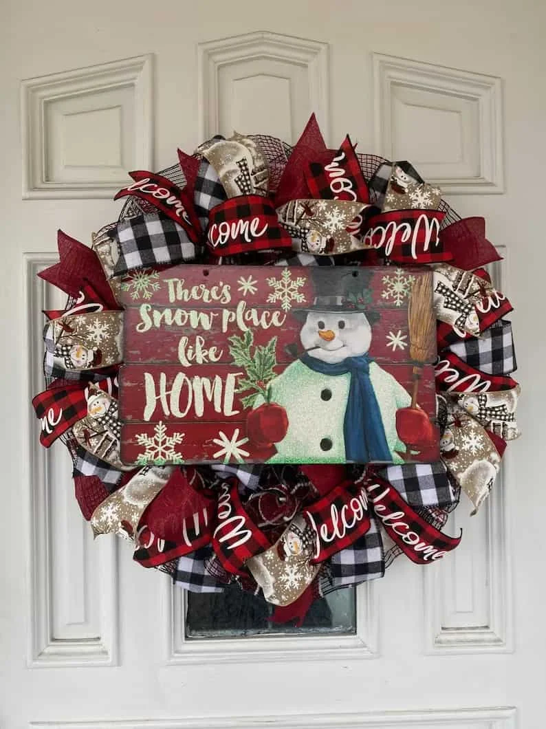 3. Guirnalda con muñeco de nieve