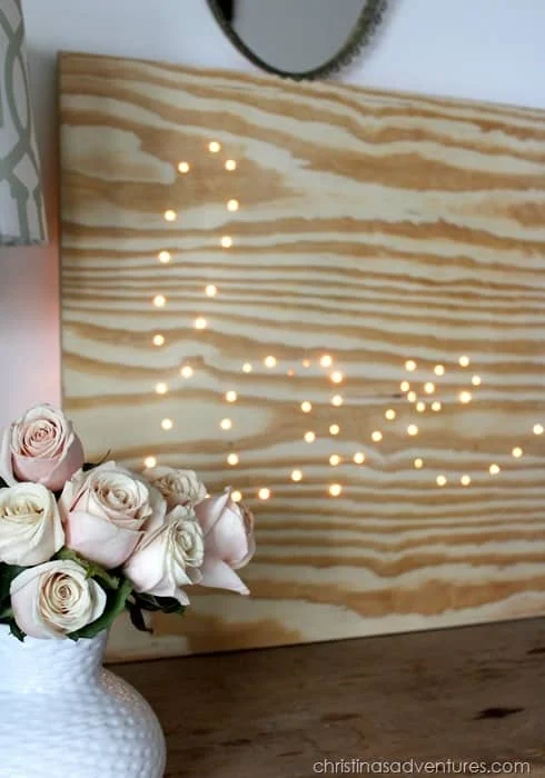 4. Haz tú mismo un letrero luminoso de madera