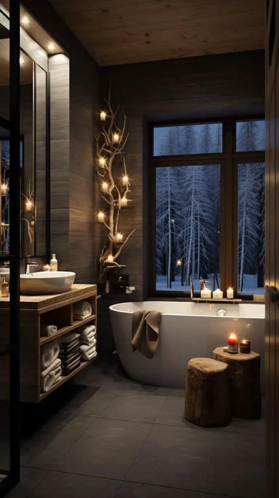 The Magic of Large Winter Windows in Your Bathroom