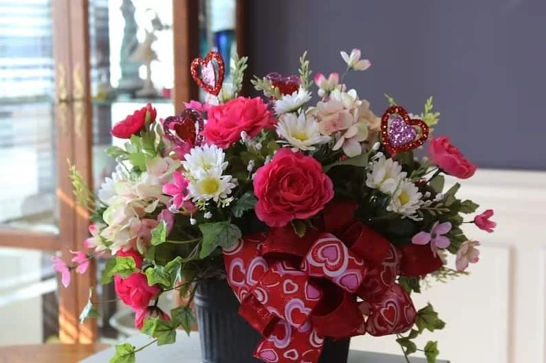 8. Composición central para el Día de San Valentín