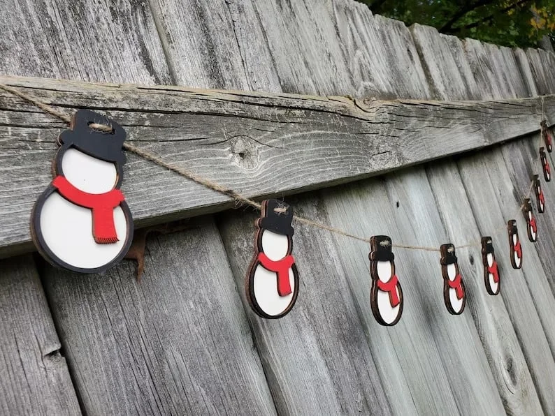5. Snowman Garland