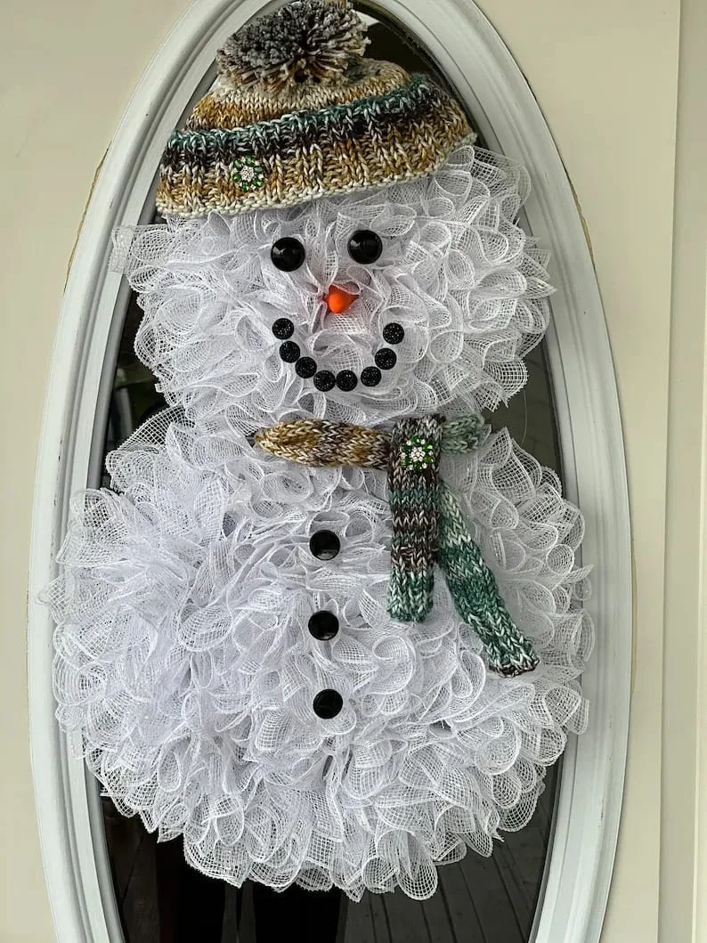 8. Guirnalda con muñeco de nieve