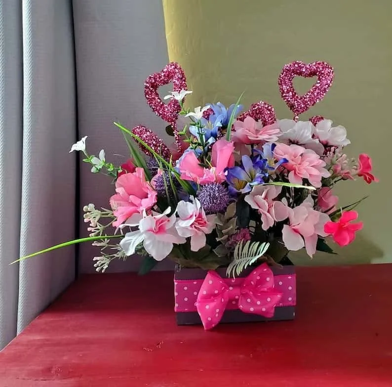 14. Composición central para el Día de San Valentín