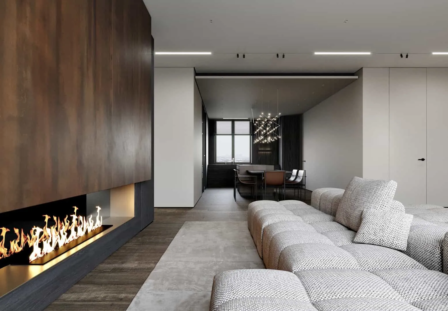 Kvadrat Architects设计的阿尔卑斯风格公寓：阿斯塔纳市中心的山间舒适感