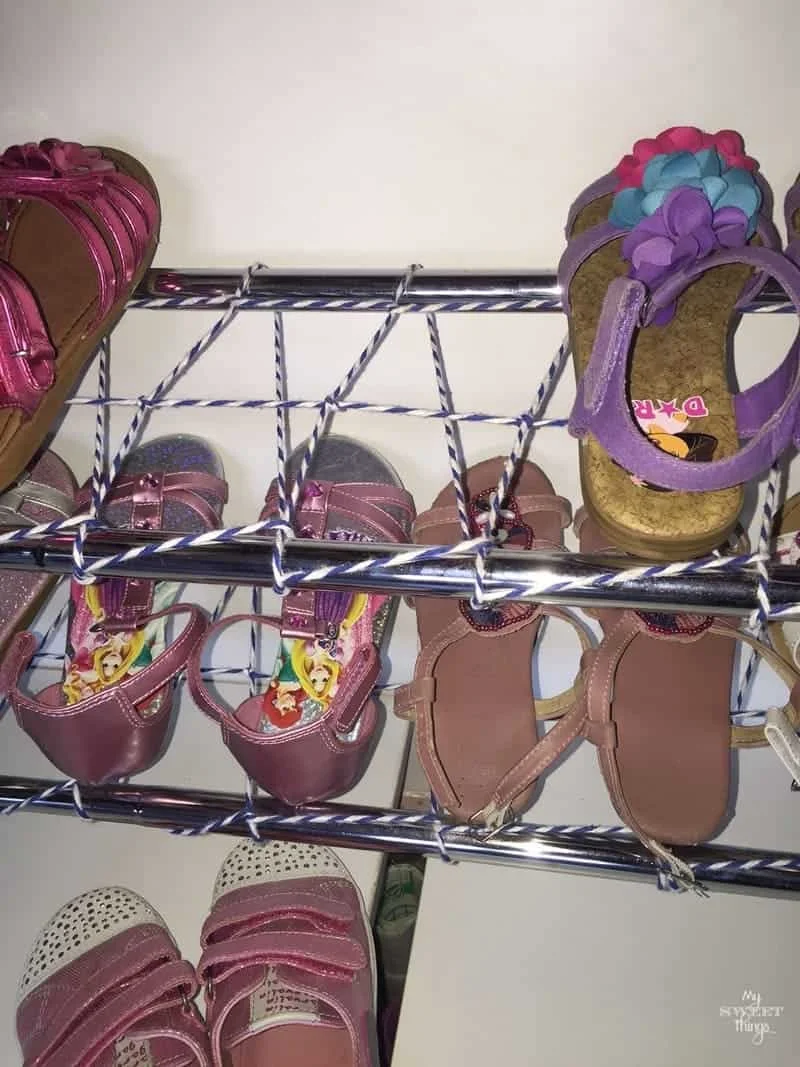14. Kid-Friendly Fun Shoe Rack Design