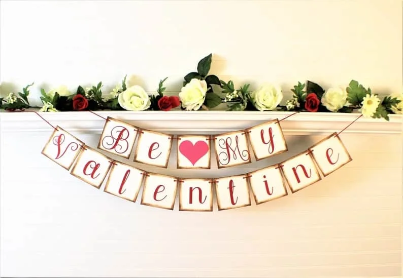 2. Bandera "Sé mi Valentín"