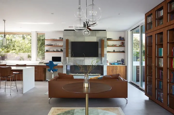 Klopf Architecture设计的C-Through住宅：帕洛阿尔托现代庭院休闲