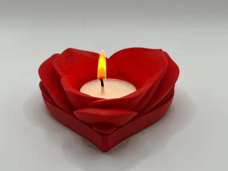 15. Vela romántica para velas en el Día de San Valentín