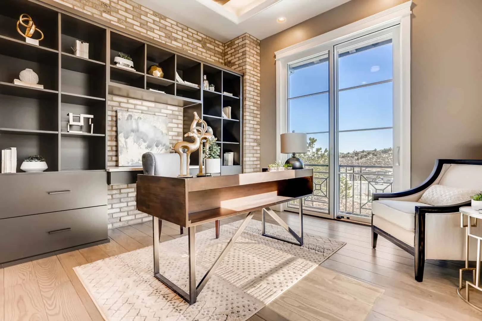 7. Oficina rústica en casa, Denver