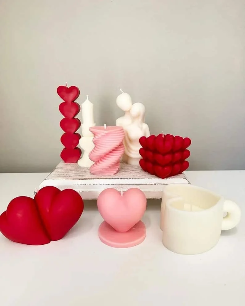 14. Velas con aroma a fresa y crema