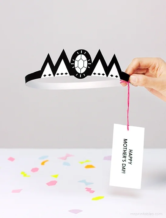 12. DIY корона из типографики