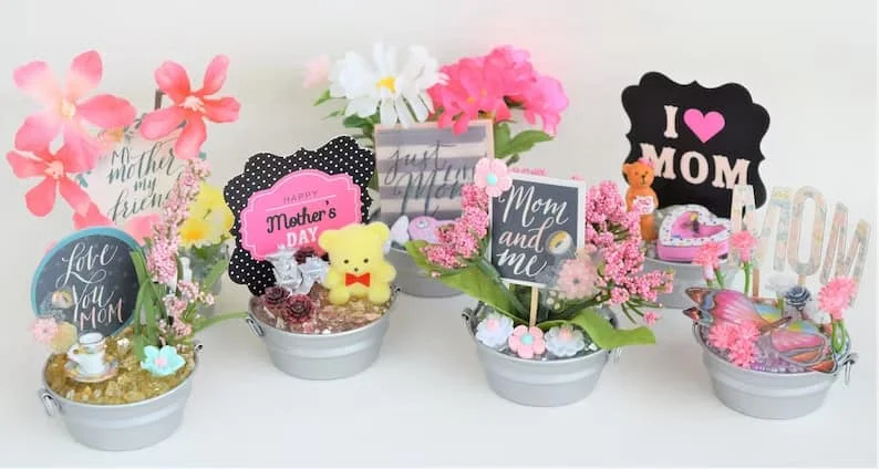 6. Macetas mini para el Día de la Madre