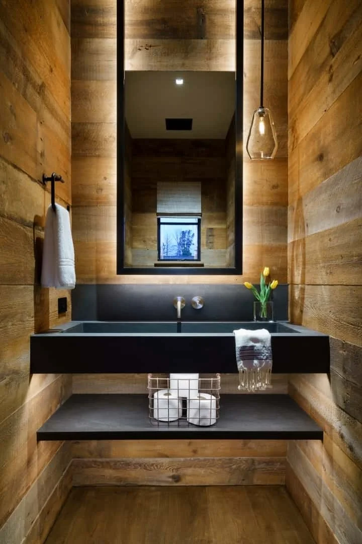4. Rustic Bathroom