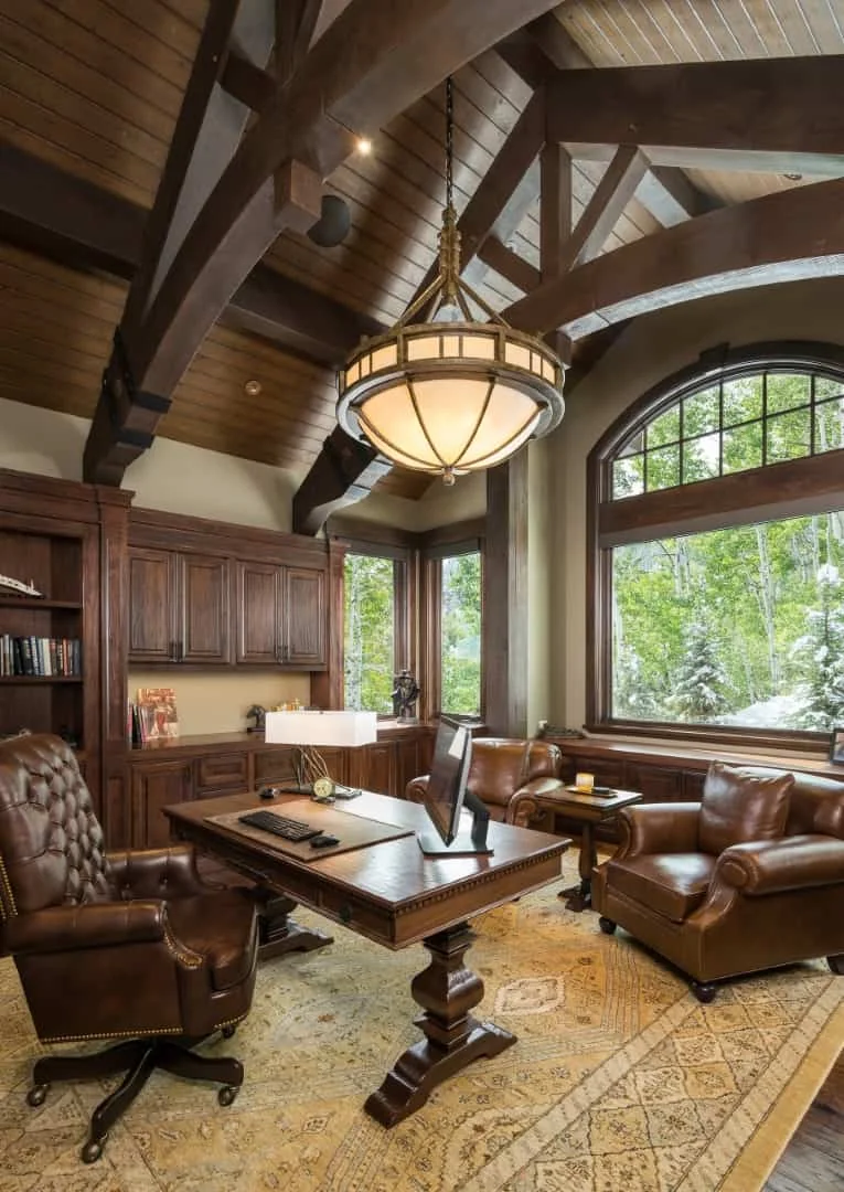 14. Oficina rústica en casa, Salt Lake City