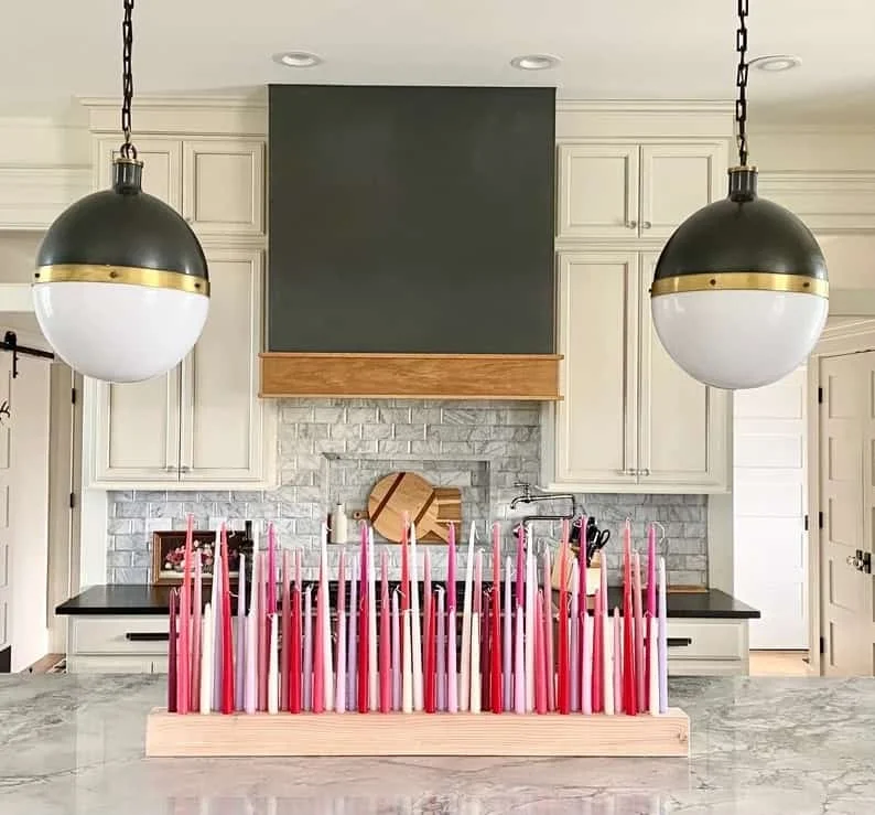 10. Vela para el Día de San Valentín