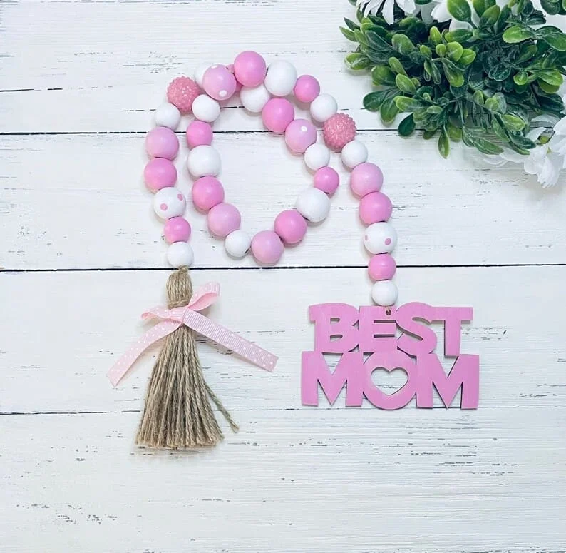 5. Guirnalda rústica para mamá