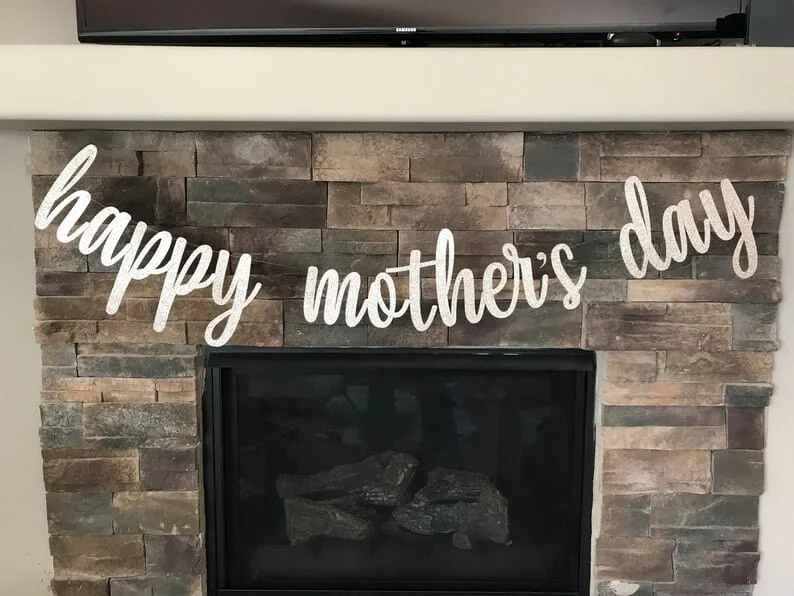 6. Pancarta con felicitación para el Día de la Madre