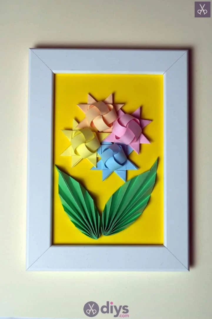 13. DIY Origami Flower Art