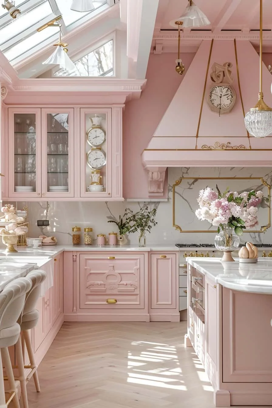 33 Красивые идеи дизайна кухни в барби розовом, вызывающие игривую элегантность 33 Красивые идеи дизайна кухни в барби розовом, вызывающие игривую элегантность