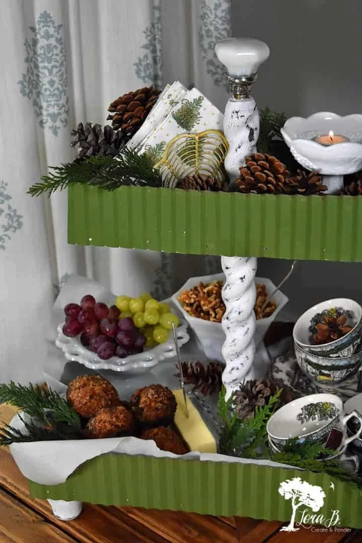 12. DIY Stylish Multi-Level Tray from Trash