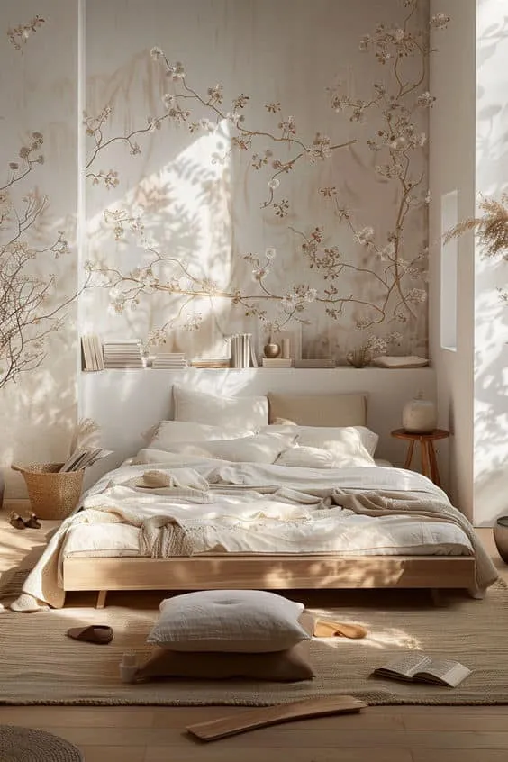 探索充满柔和春日元素的韩式公寓魅力