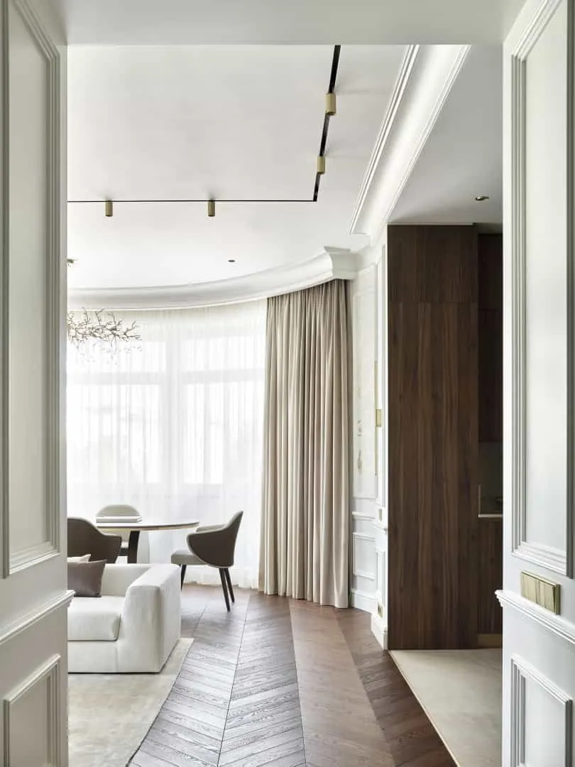 现代新古典主义公寓 Art Simple Studio 莫斯科，俄罗斯