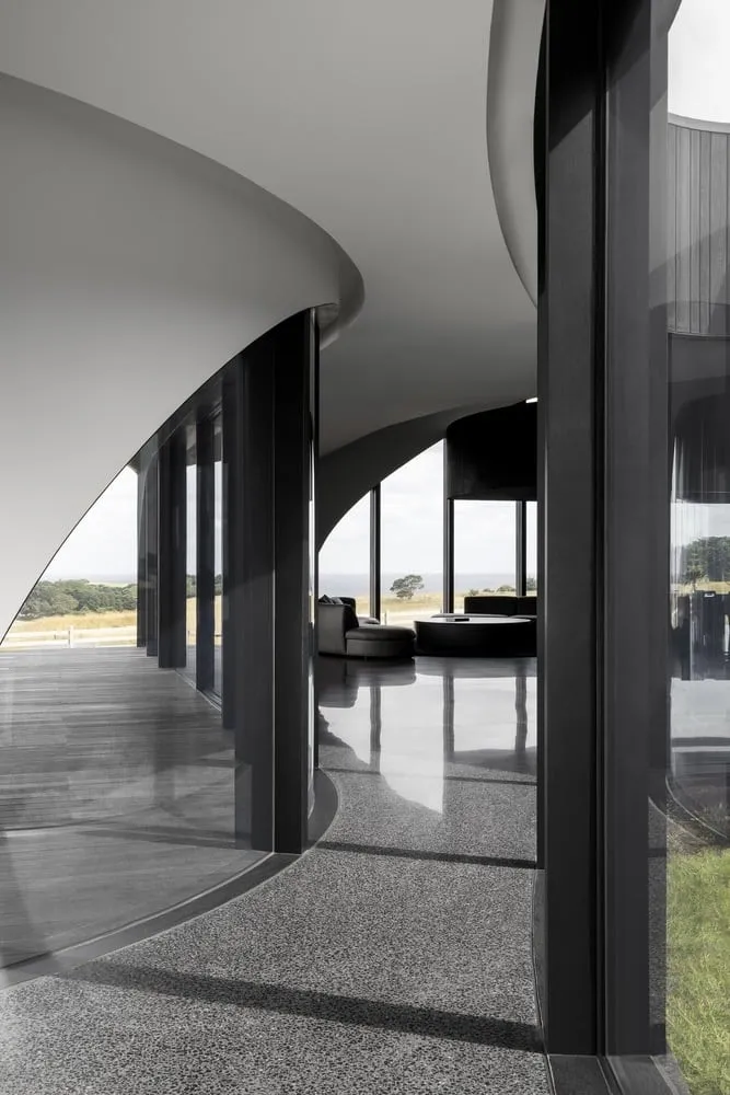 Evening glow accentuating curves and deep shadows