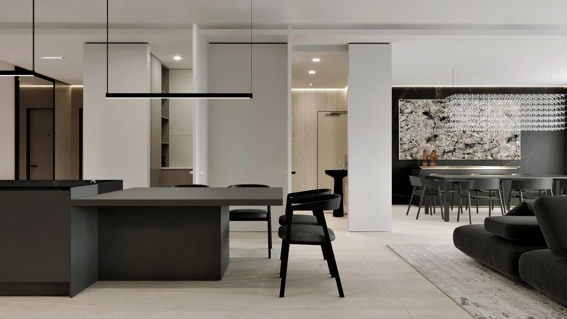 中央公园公寓由Kvadrat Architects设计：阿斯塔纳市中心的全景住宅