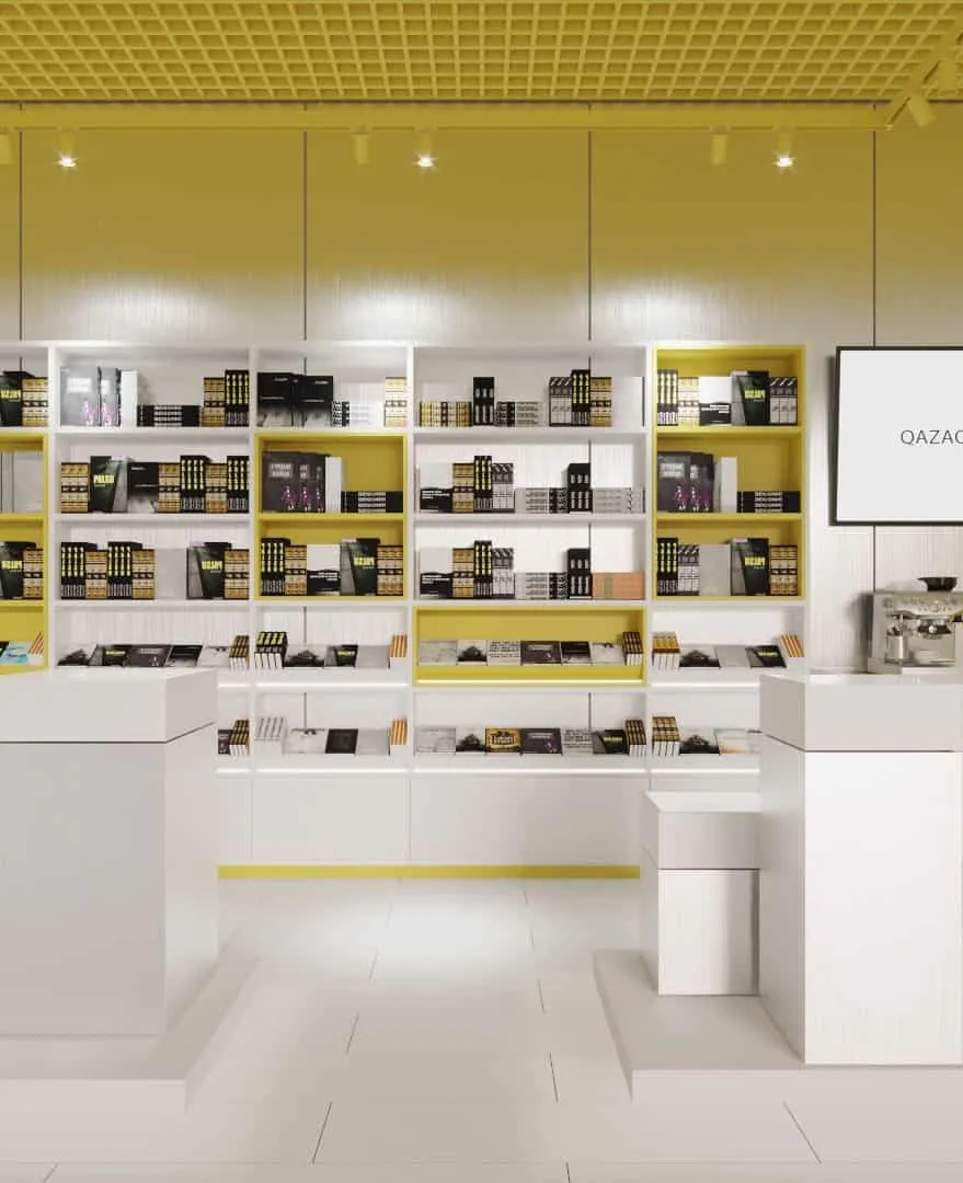 QAZAQBOOKS by Kvadrat Architects: A Cultural Landmark in Astana Spanning 355 Square Feet