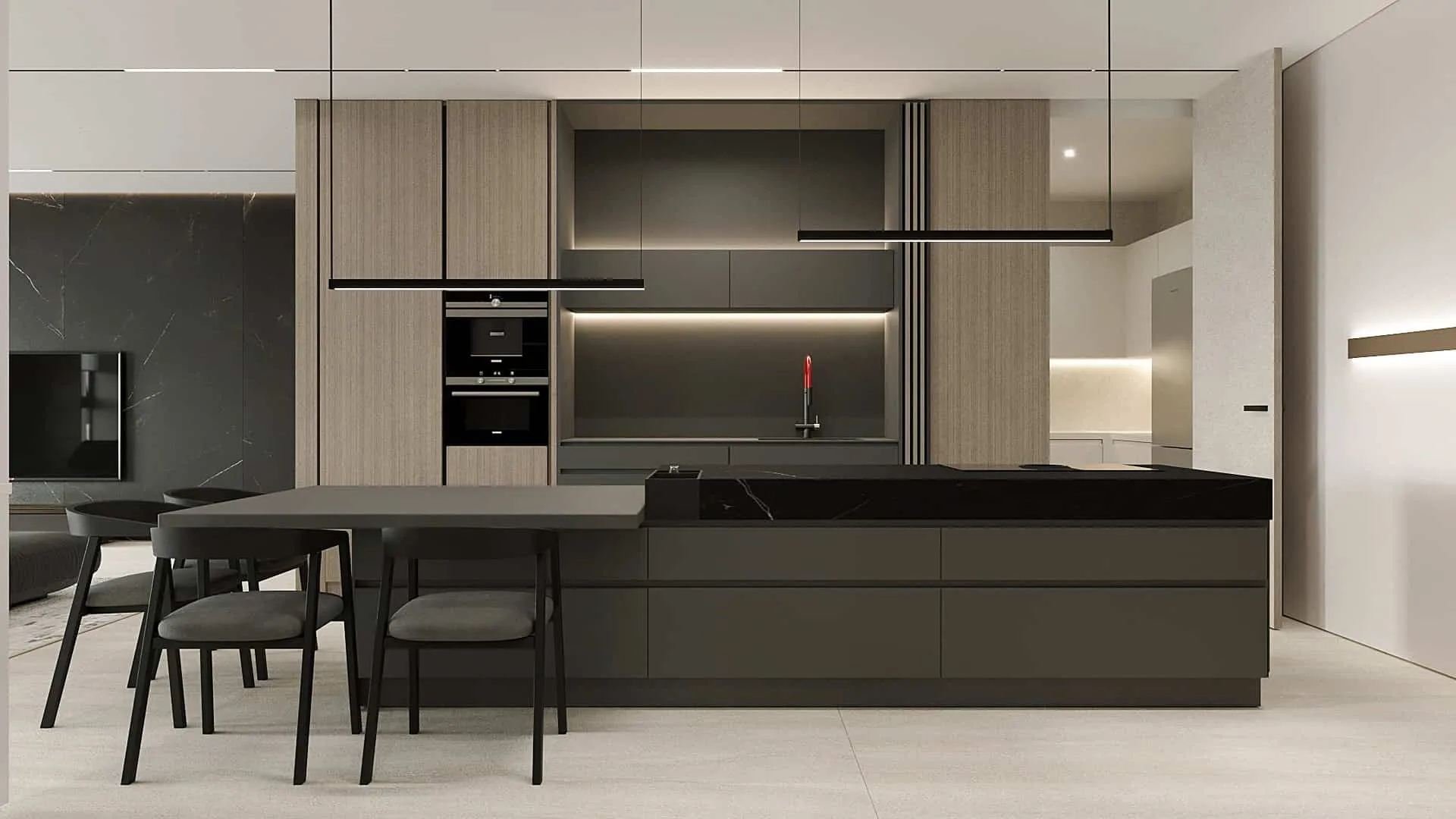 中央公园公寓由Kvadrat Architects设计：阿斯塔纳市中心的全景住宅