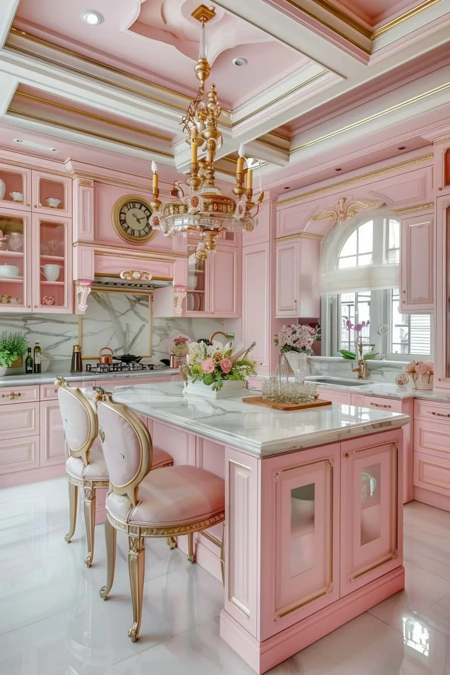 33 Красивые идеи дизайна кухни в барби розовом, вызывающие игривую элегантность 33 Красивые идеи дизайна кухни в барби розовом, вызывающие игривую элегантность