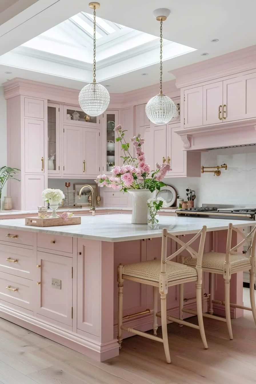 33 Красивые идеи дизайна кухни в барби розовом, вызывающие игривую элегантность 33 Красивые идеи дизайна кухни в барби розовом, вызывающие игривую элегантность