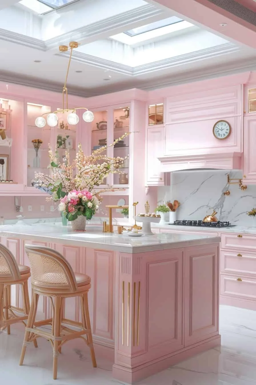 33 Красивые идеи дизайна кухни в барби розовом, вызывающие игривую элегантность 33 Красивые идеи дизайна кухни в барби розовом, вызывающие игривую элегантность