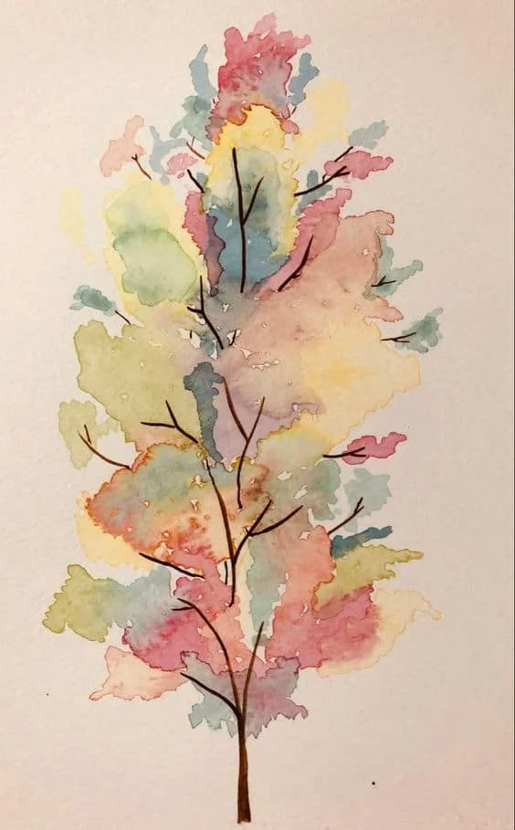 7. Colores——水彩花画
