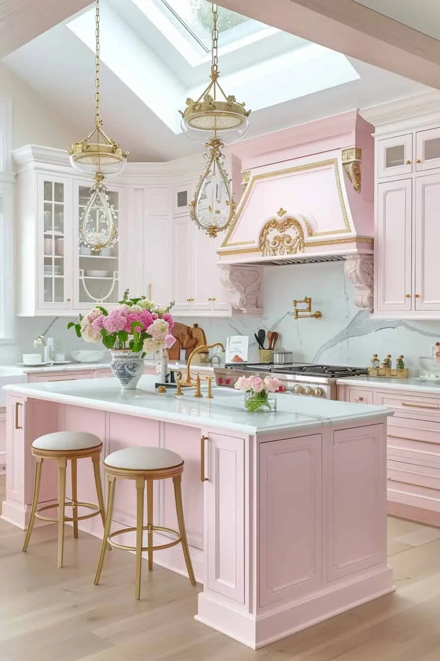 33 Красивые идеи дизайна кухни в барби розовом, вызывающие игривую элегантность 33 Красивые идеи дизайна кухни в барби розовом, вызывающие игривую элегантность