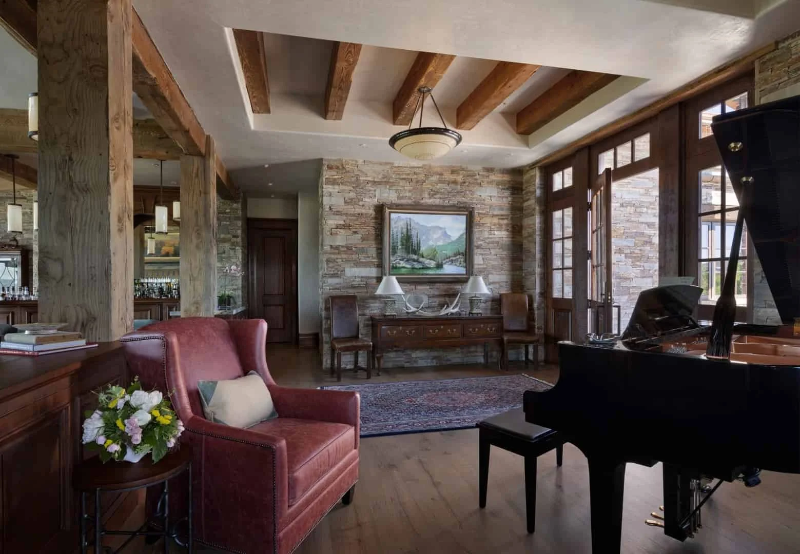 3. Vestíbulo rústico