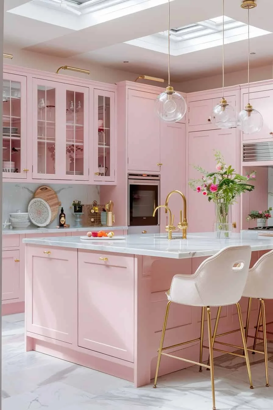 33 Красивые идеи дизайна кухни в барби розовом, вызывающие игривую элегантность 33 Красивые идеи дизайна кухни в барби розовом, вызывающие игривую элегантность