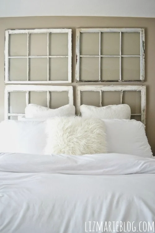 6. Una cabecera de ventana antigua DIY