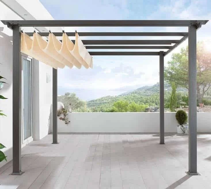 7. Pergola con tienda