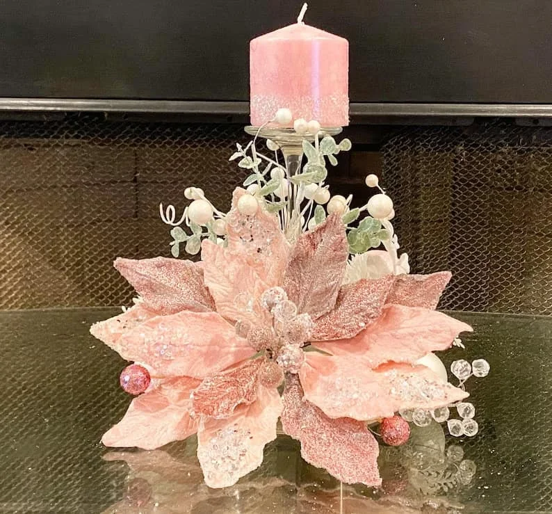 14. Pink Gold Centerpiece
